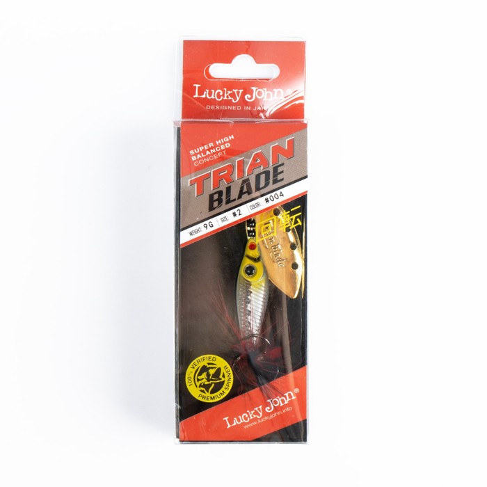 фото Блесна вращающаяся lucky john trian blade long, 9 г, цвет 004