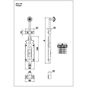 

Задвижка, 270 × 60 × 40 мм, цвет чёрный