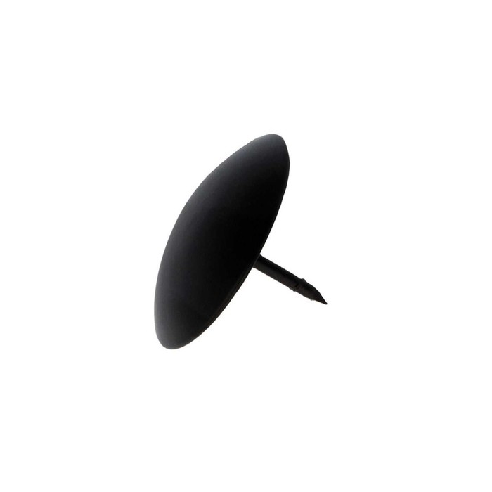Гвоздь с круглой головкой, 30 × 30 × 28 мм, сталь, цвет чёрный матовый