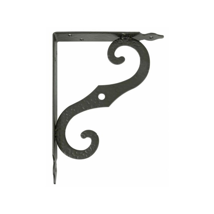 Кронштейн декоративный, 100 × 90 × 19.5 мм, сталь, цвет чёрный матовый
