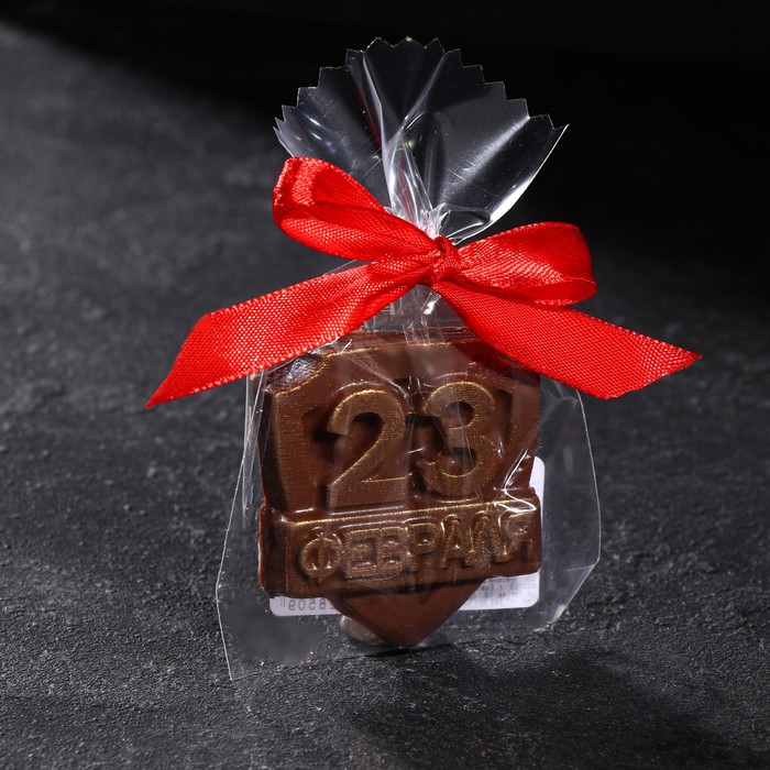 фото Шоколад фигурный "щит 23 февраля", 18 г chocolavie