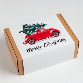 

Подарочный набор новогодний Этель Merry christmas полотенце 30х60см и аксессуары (4 предм)