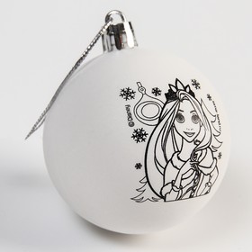 Набор для творчества Новогодний шар Принцессы:Рапунцель, размер шара 5,5 см Ош