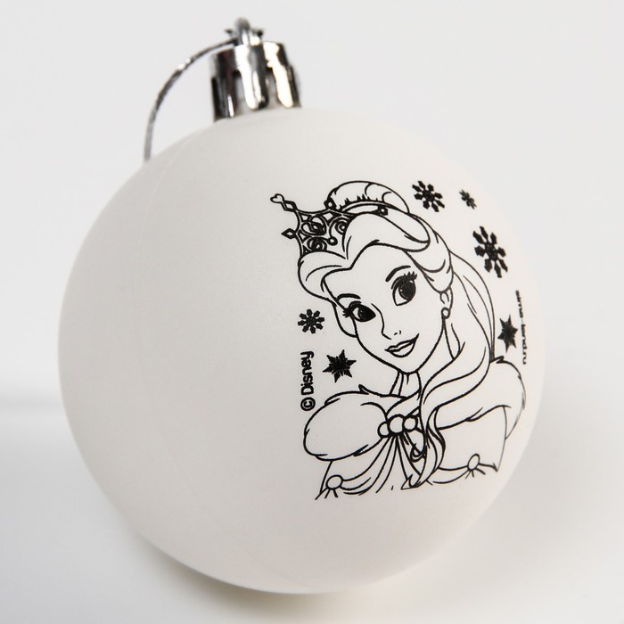 фото Набор для творчества новогодний шар принцессы: белль, размер шара 5,5 см disney