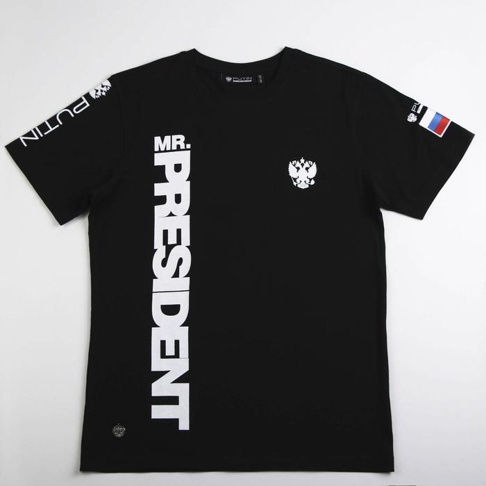 

Футболка Putin team, Mr. President, чёрная, размер 46-48