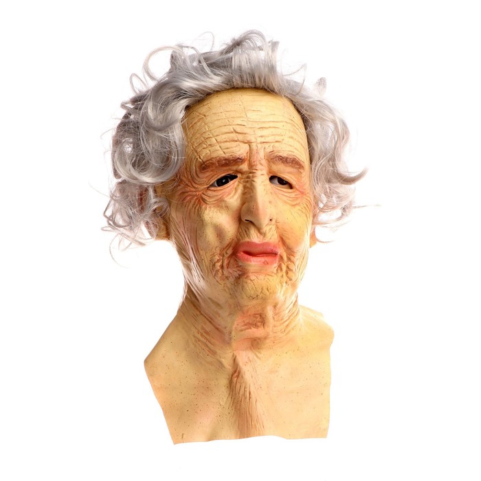 Карнавальная маска «Бабка»