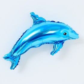 Шар фольгированный 14" "Дельфин голубой"