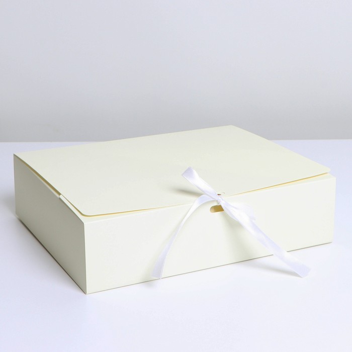 Коробка подарочная складная, упаковка, «Бежевая», 31 х 24.5 х 8 см коробка складная тиффани 31 х 24 5 х 8 см