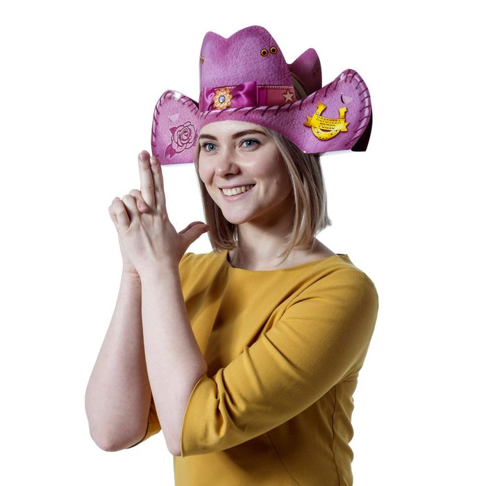 Шляпа картон "Ковбойша Королева Родео"