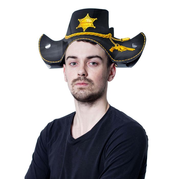 Шляпа картон "Шериф всегда прав"