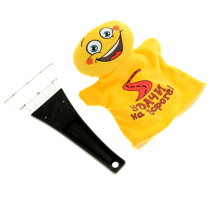 Скребок для снега авто "Удачи на дороге"