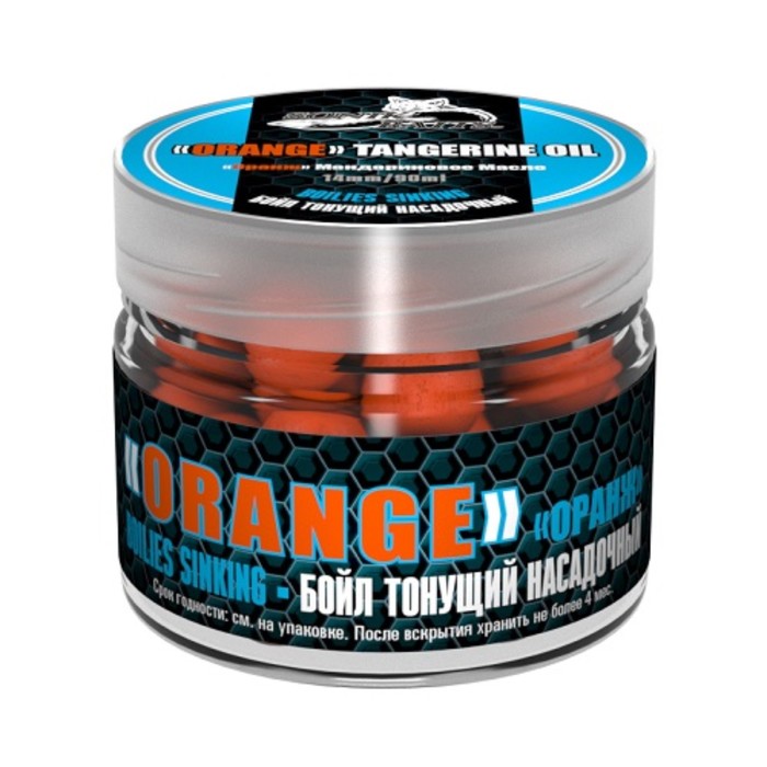 фото Бойлы насад. тон. sonik orange-tangerine oil 14мм 90мл sonik baits