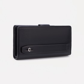 

Портмоне муж 19,5*3,5*9,5 см, 3 отд, д/карт, д/монет, на кнопках, черный