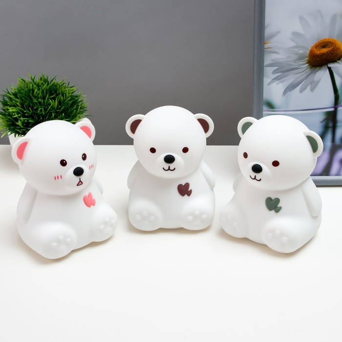 

Ночник "Мишка мякиш" LED 1Вт от USB 10,4x10,4x13,7 см