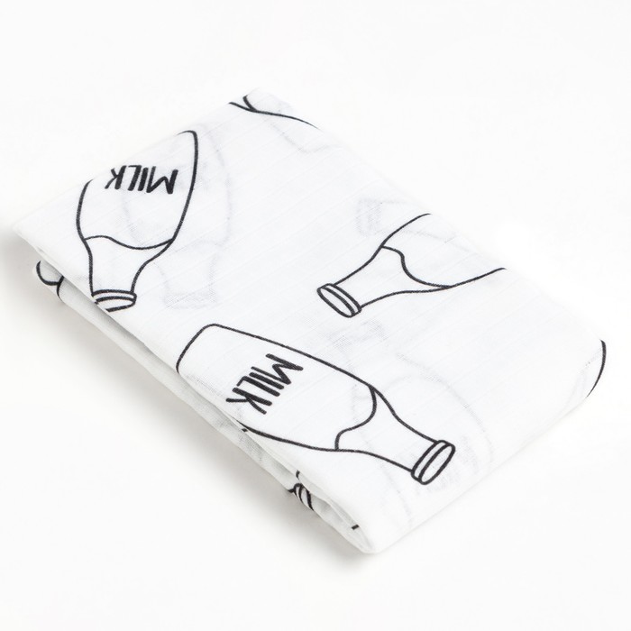 

Пелёнка муслиновая Крошка Я "Milk" 75х120 см, двухслойная, 100% хлопок
