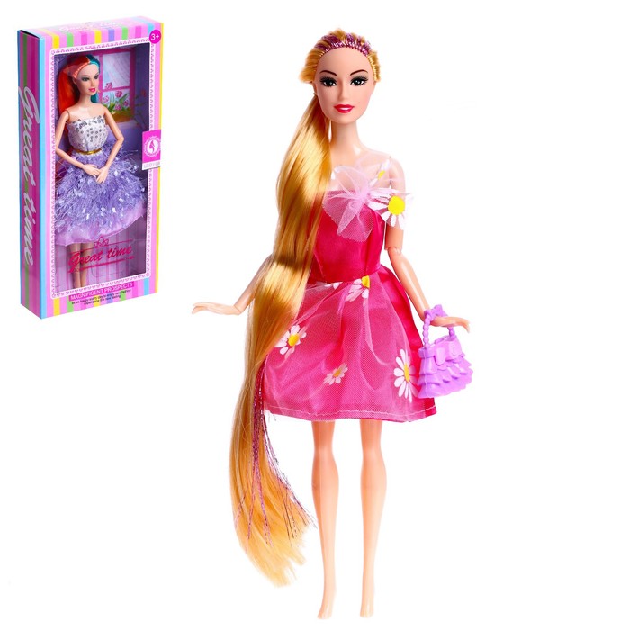 Кукла-модель шарнирная «Кира» в платье, с аксессуарами, МИКС кукла модель шарнирная даша в платье микс