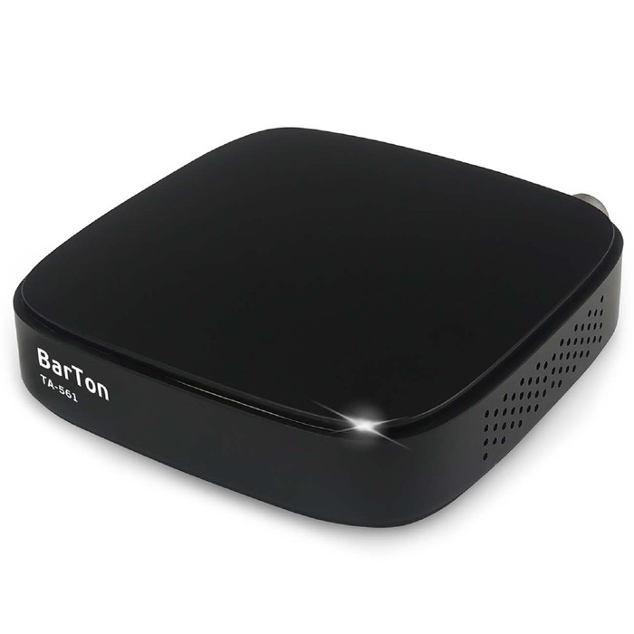 Приставка для цифрового ТВ BarTon TA-561, FullHD, DVB-T2, HDMI, USB, чёрная цифровая тв приставка dvb t2 barton ta 561