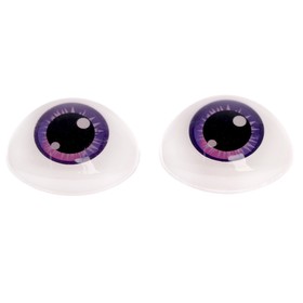 Глаза, набор 4 шт., размер 1 шт: 19,3×26 мм, цвет фиолетовый Ош