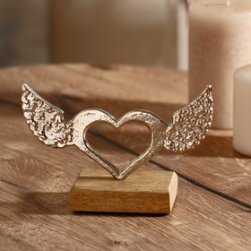 Сувенир 'Сердце с крыльями' на подставке 15х5х9 см Ош
