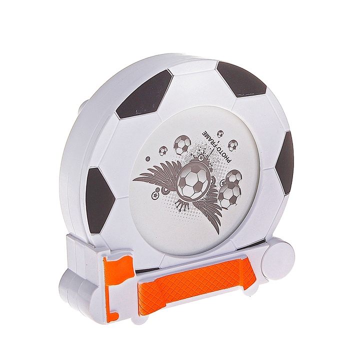 Будильник "Футбольный мяч" и фоторамка d=6см
