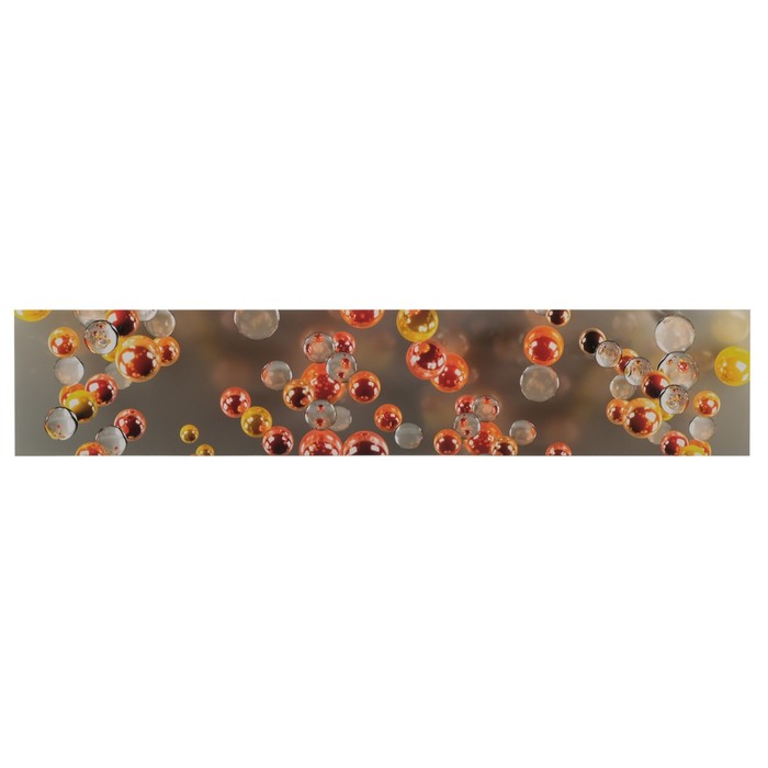 Кухонный фартук Оранжевые пузырьки (фотопечать) 3000х600 мм