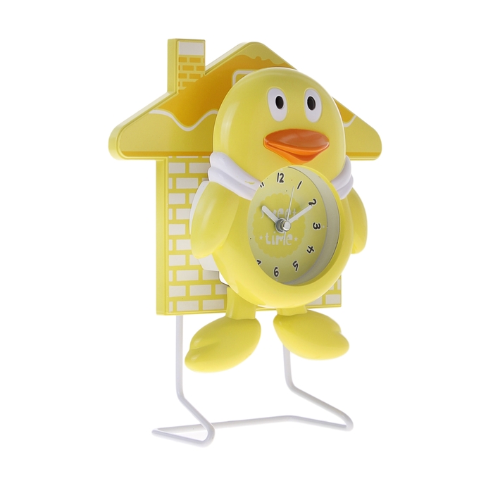 Часы настольные "Утенок", желтые, 24х19.5 см
