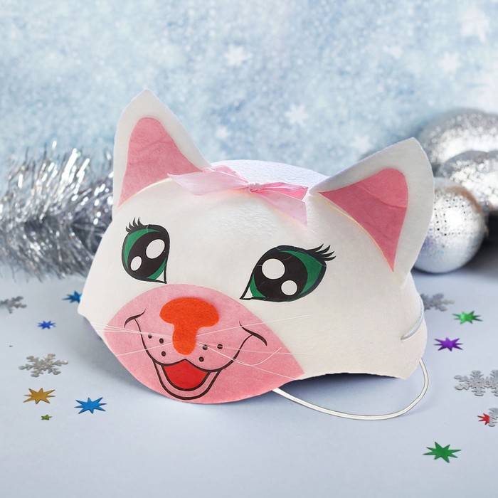Карнавальная шляпа детская "Кошка", р-р. 52-54