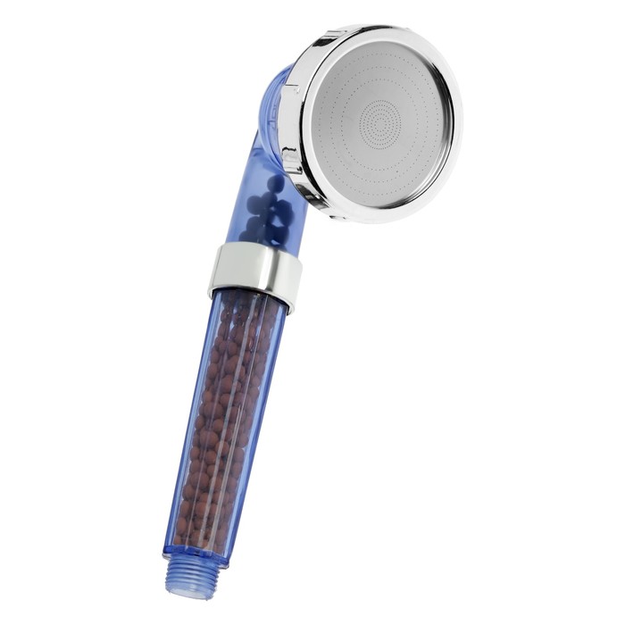 Душевая лейка ZEIN Z0112, пластик/нержавейка, 3 режима, микроскопические точки, прозрачная лейка для душа микроскопические точки lebed