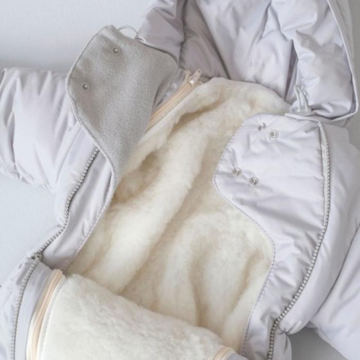 

Комбинезон-трансформер «Зайкин», с опушкой и отворотами 3 сезона, рост 62-74 см., цвет серый 74244