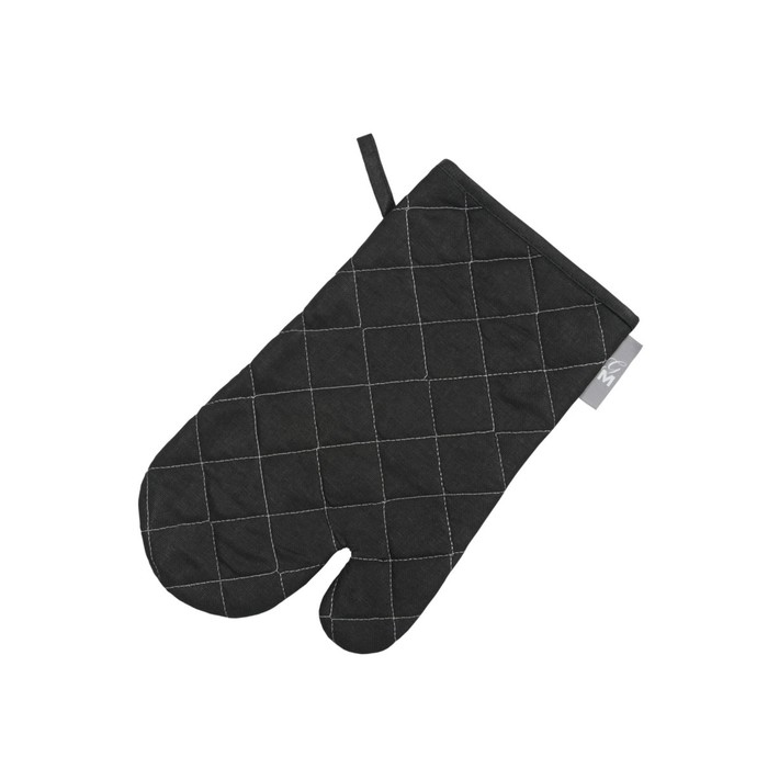 Варежка-прихватка Black, размер 18х30 см, цвет чёрный прихватка рукавица wellness лючия 18х30 см