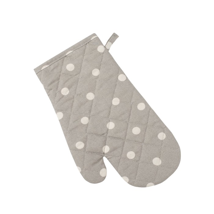 фото Варежка-прихватка grey polka dot, размер 18х30 см, цвет серый guten morgen