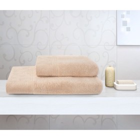 

Набор махровых полотенец Aria almond, размер 50х80 см, 70х120 см, цвет бежевый