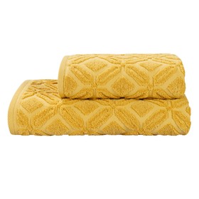 

Набор махровых полотенец Mustard, размер 50х90 см, 70х130 см, цвет желтый