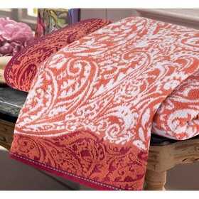 

Набор махровых полотенец Oriental ruby, размер 50х100 см, 70х140 см, цвет красный