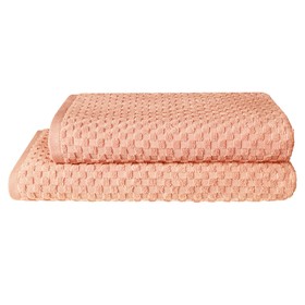 

Набор махровых полотенец Peach, размер 50х90 см, 70х130 см, цвет розовый