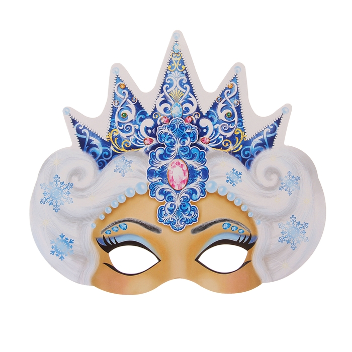 Маска карнавальная "Снежная королева"