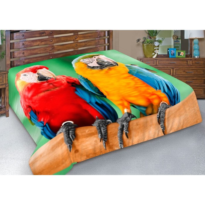 Плед Rio parrots, размер 130х170 см, цвет мультиколор
