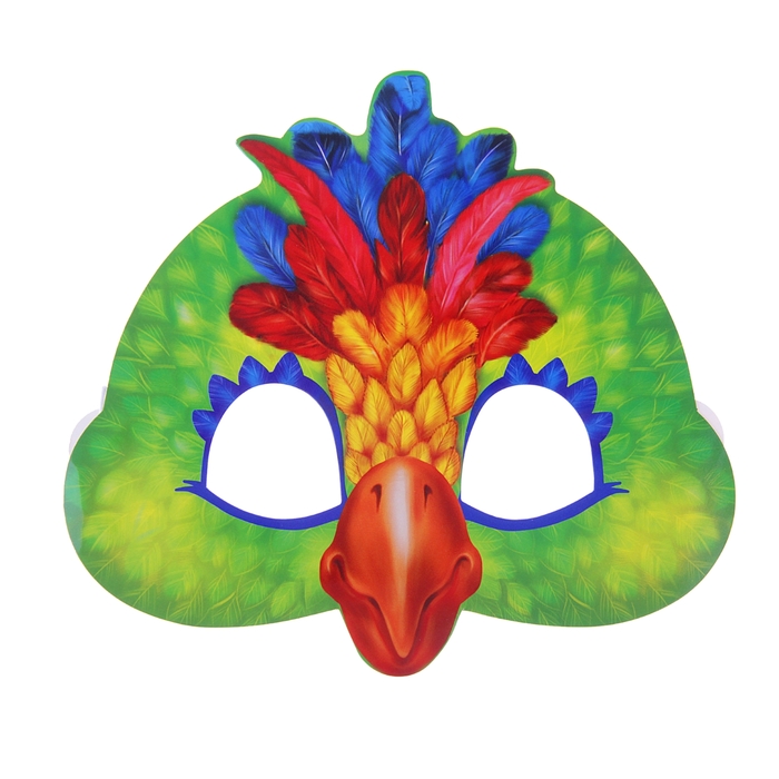 Маска карнавальная "Попугай"