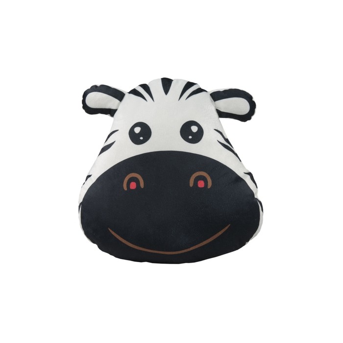 Подушка - игрушка Zebra, размер 35х36 см, цвет белый