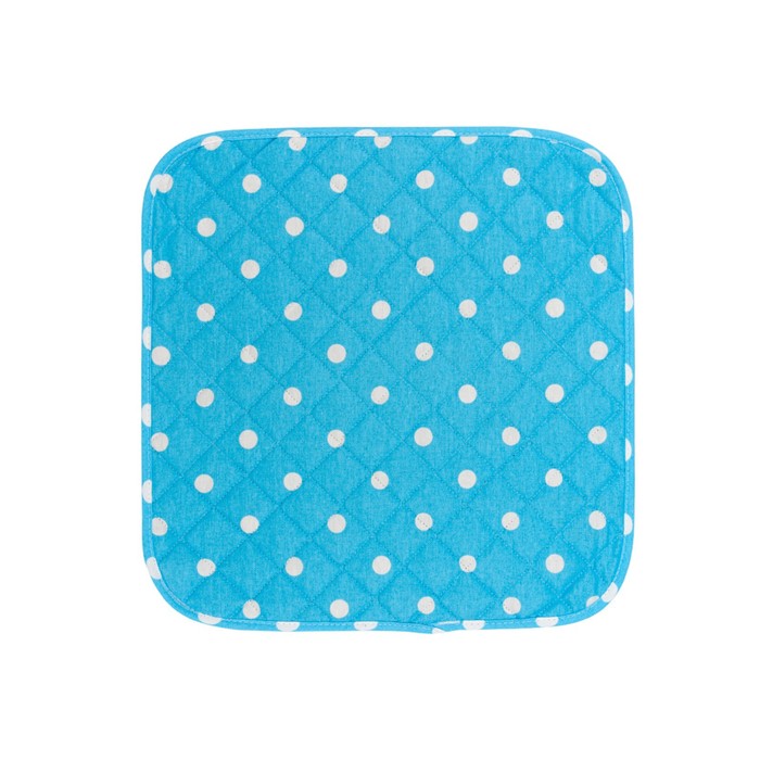 фото Подушка на стул blue polka dot, размер 40х40 см, цвет голубой guten morgen