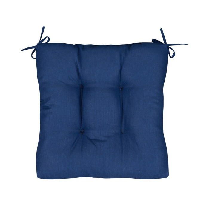 

Подушка на стул Blue, размер 40х40 см, цвет синий