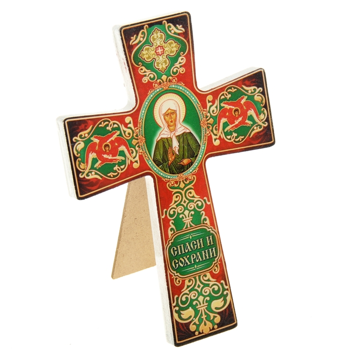 Крест с подвесом "Икона Матроны Московской"