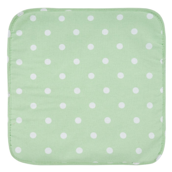 фото Подушка на стул green polka dot, размер 40х40 см, цвет зеленый guten morgen