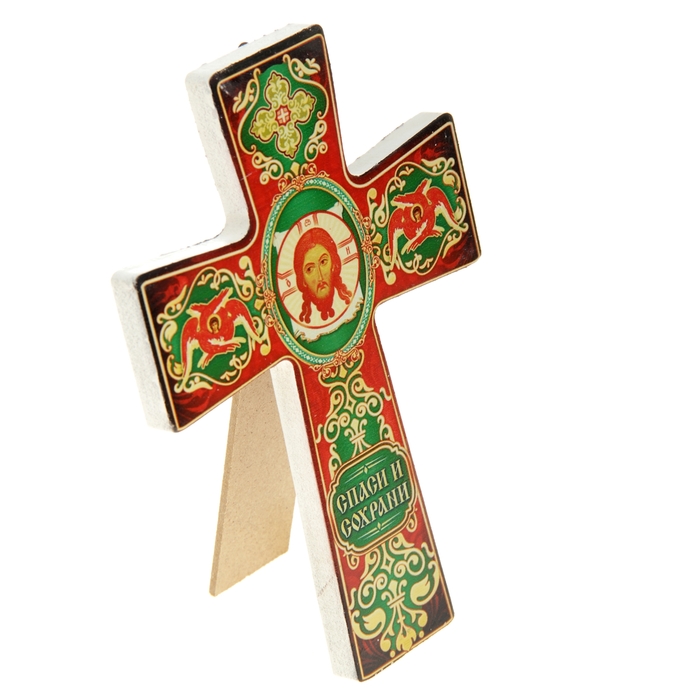 Крест с подвесом "Икона Спас Нерукотворный"