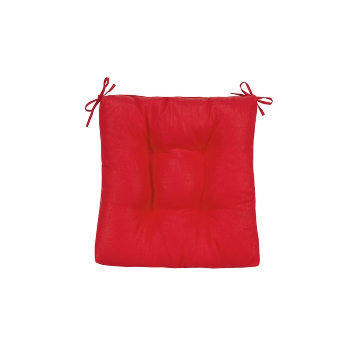 Подушка на стул Red, размер 40х40 см, цвет красный подушка радуга 40х40 см цвет красный