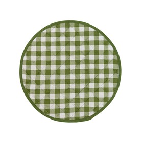 

Подушка на табурет Green check, размер d=34 см, цвет зеленый