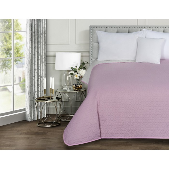 

Покрывало стеганное Milan rose ash/pearl, размер 200х220 см, цвет фиолетовый