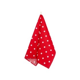 

Полотенце кухонное Red polka dot, размер 45х60 см, цвет красный