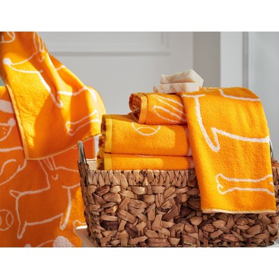 Полотенце махровое Good boy, размер 30х50 см, цвет оранжевый