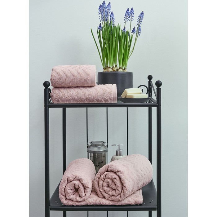 

Полотенце махровое Lavender, размер 50х90 см, цвет розовый
